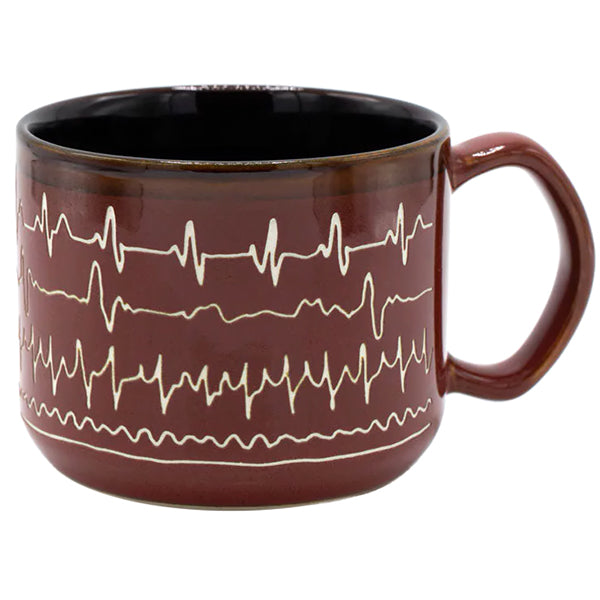Heartbeat Hand-Carved Mug