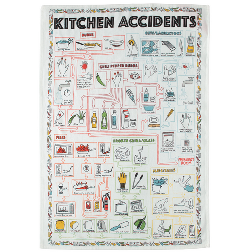 Kitchen Accidents Tea Towel