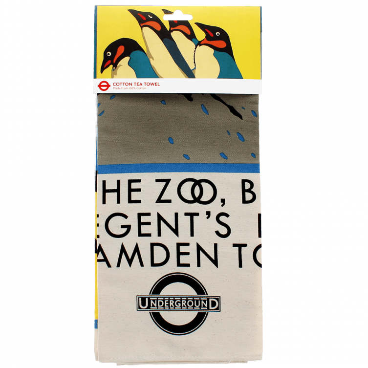 For the Zoo... Vintage London Underground Tea Towel