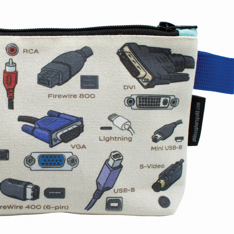 Cables and Ports Zipped Pouch
