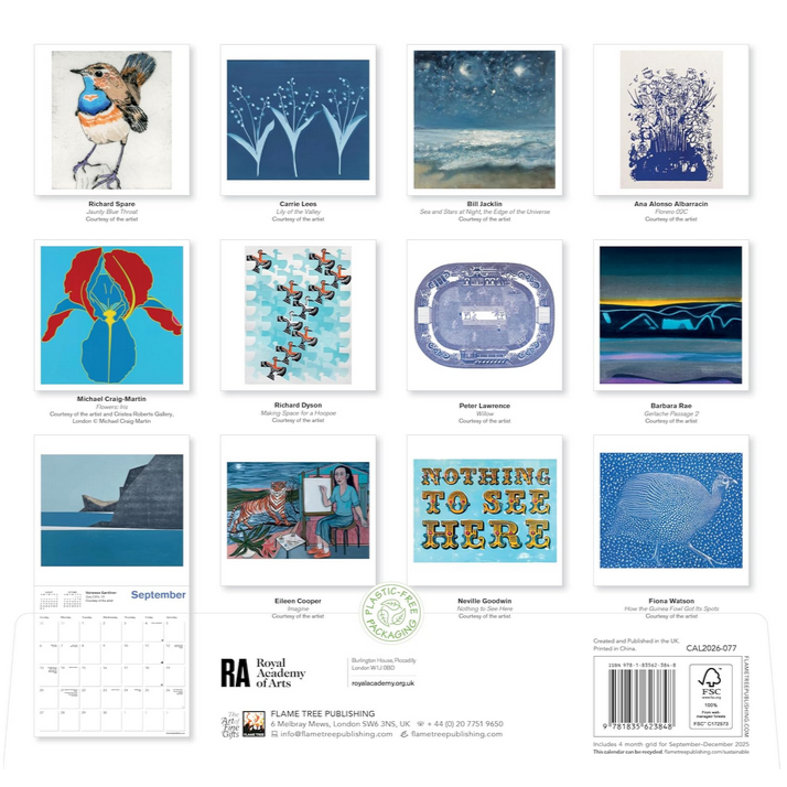 Royal Academy of Arts Wall Calendar 2026