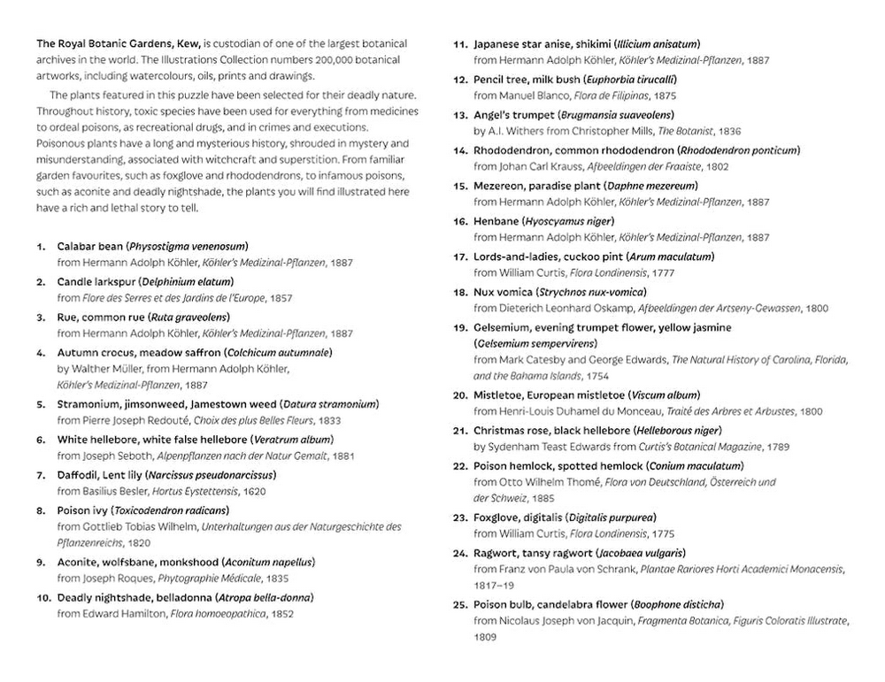 Poisonous Plants 1000-Piece Jigsaw Puzzle