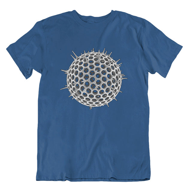 Radiolarian Unisex T-shirt Blue Large