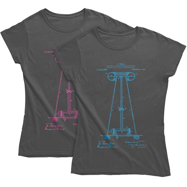 Tesla's Coil Patent Women's T-shirt