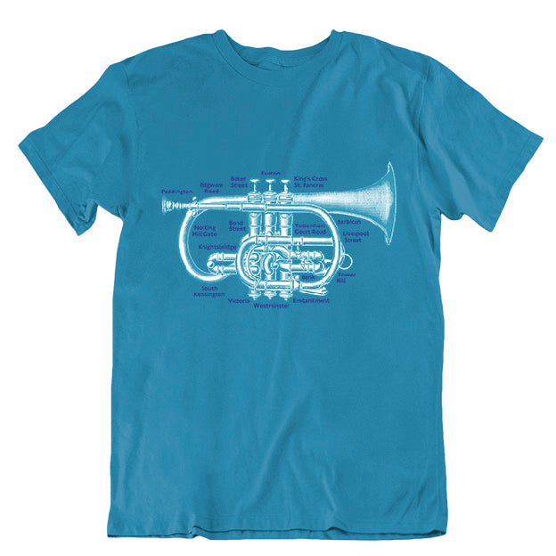 Underground Music Unisex T-shirt (Turquoise Sample)