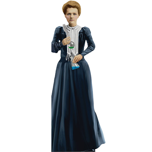 Marie Curie Shaped Card