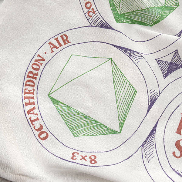 Platonic Solids Tea Towel