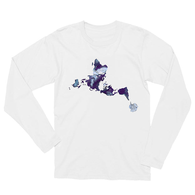 Dymaxion Ink Splash Long-sleeved Unisex T-shirt