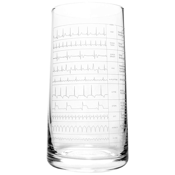 Heartbeat Drinking Glass