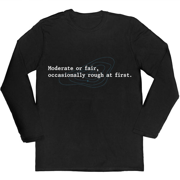 The Shipping Forecast: Moderate or fair, occasionally rough at first Long-sleeved T-shirt