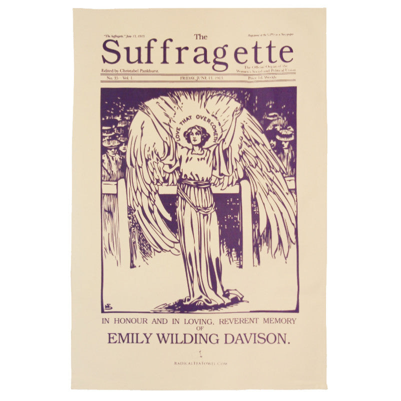 Emily Davison Suffragette Tea Towel