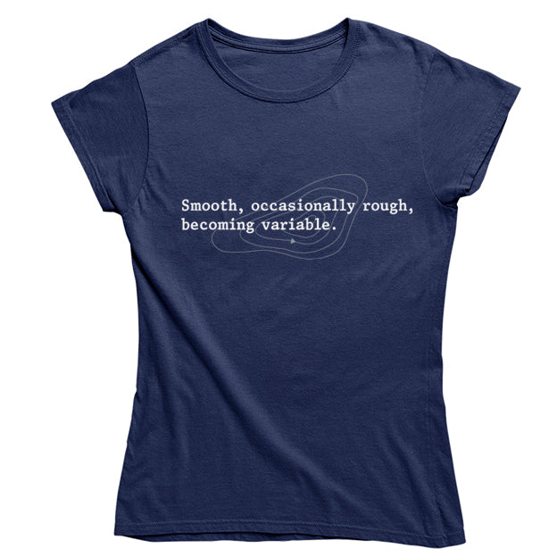 The Shipping Forecast: Smooth, occasionally rough, becoming variable Women's Fitted T-shirt