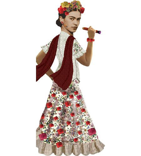 Frida Kahlo Shaped Card