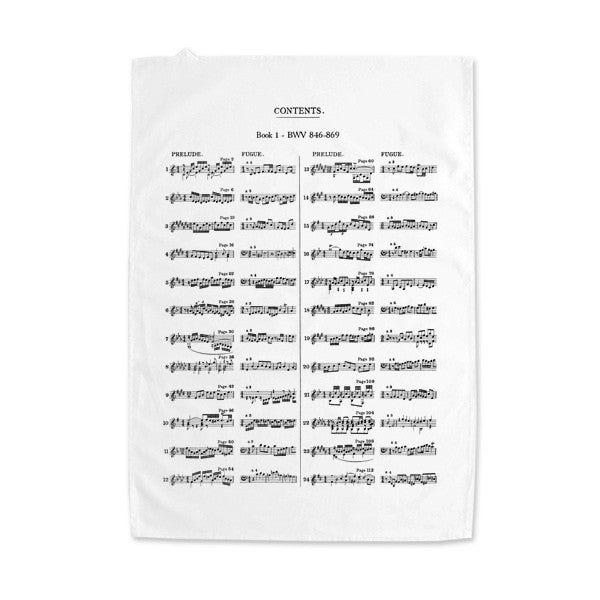The Well-Tempered Clavier Tea Towels