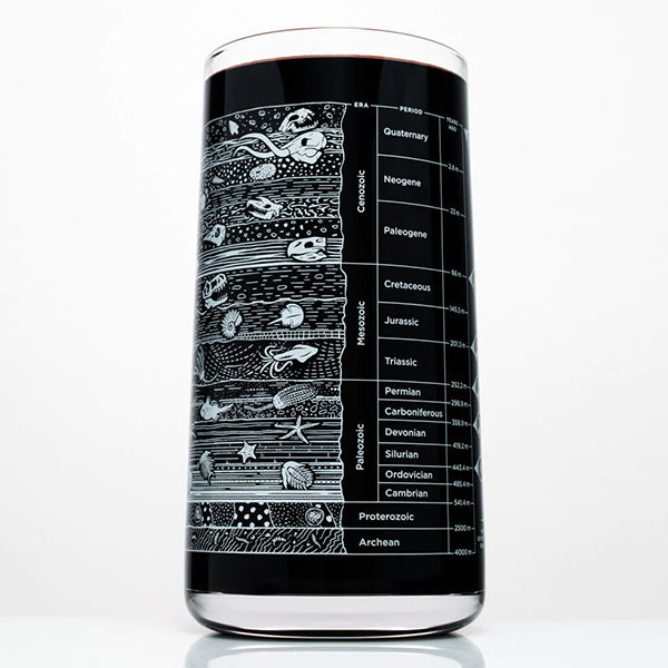 Stratigraphy Core Sample Drinking Glass