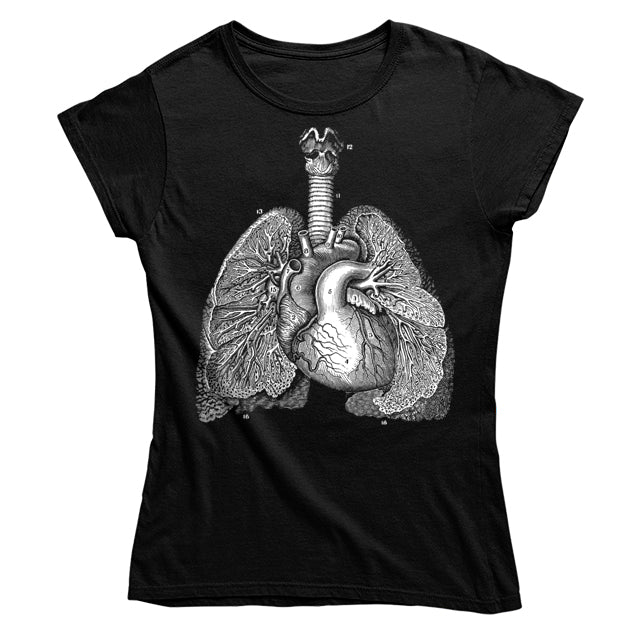 Lungs and Heart Women's T-shirt - Fitted