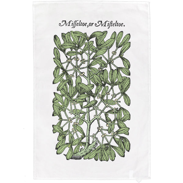 Gerard's Herbal Mistletoe Tea Towel