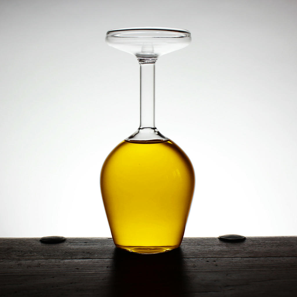 Upside Down Wine Glass
