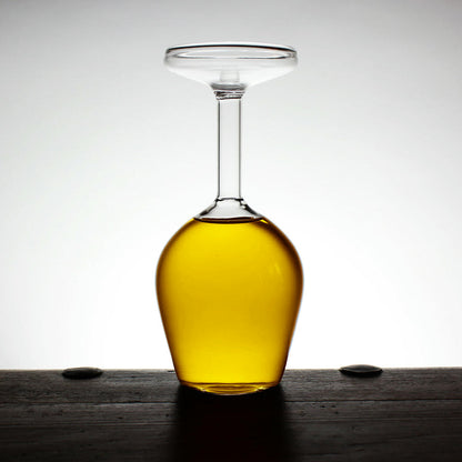 Upside Down Wine Glass