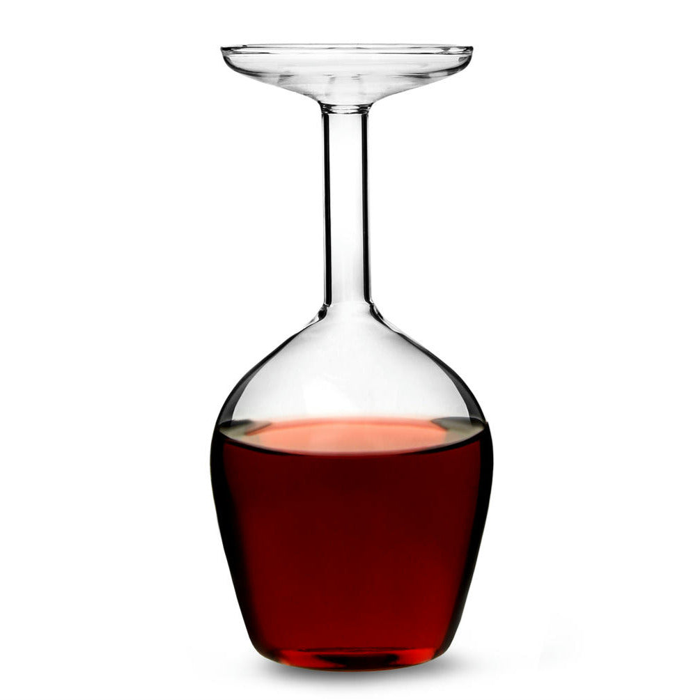 Upside Down Wine Glass