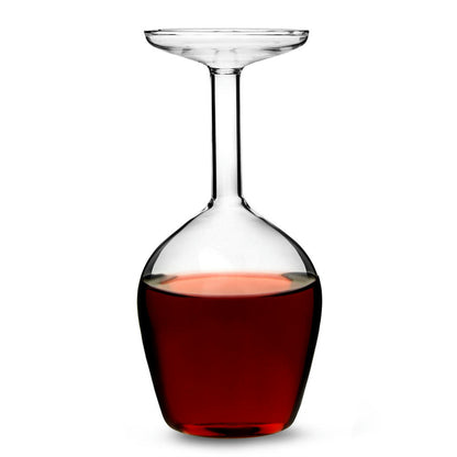 Upside Down Wine Glass