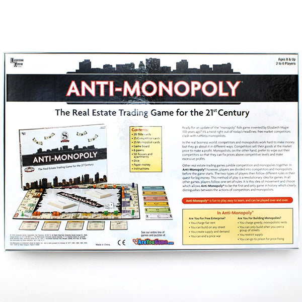 Anti-Monopoly Board Game