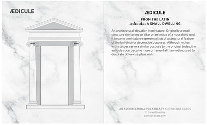 An Architectural Vocabulary: Knowledge Cards