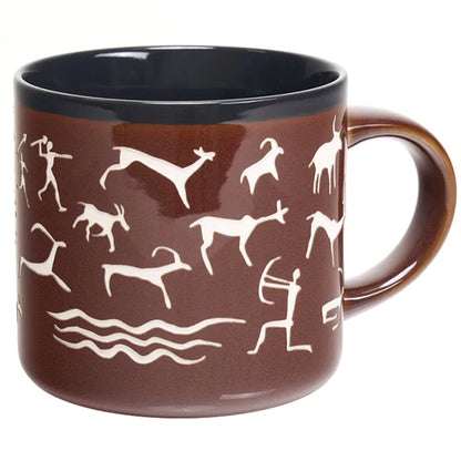 Cave Painting Hand-Carved Mug