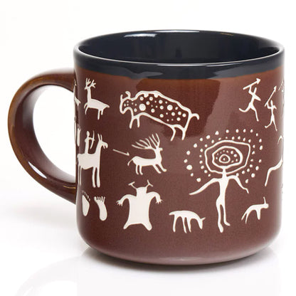 Cave Painting Hand-Carved Mug
