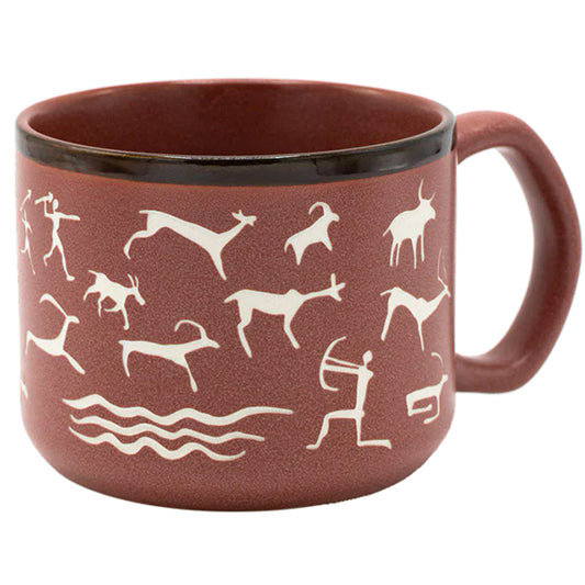 Cave Painting Hand-Carved Mug