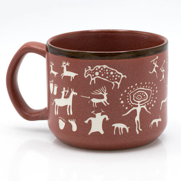 Cave Painting Hand-Carved Mug