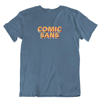Comic Sans Fan T-shirt - Choice of Shapes/Styles