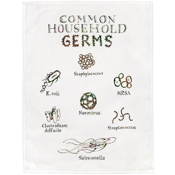 Common Household Germs Tea Towel