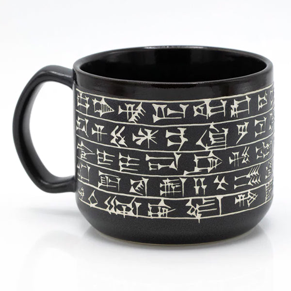 Cuneiform Hand-Carved Mug