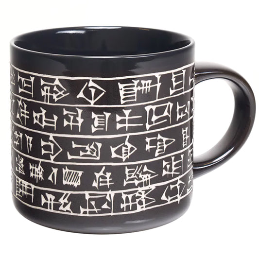 Cuneiform Hand-Carved Mug