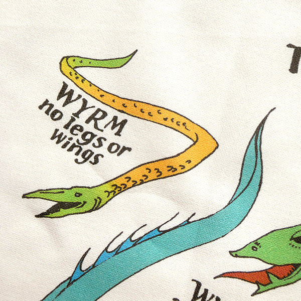 Medieval Dragon Explainer Tea Towel