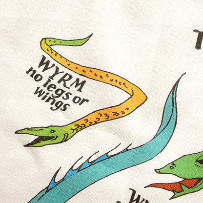 Medieval Dragon Explainer Tea Towel