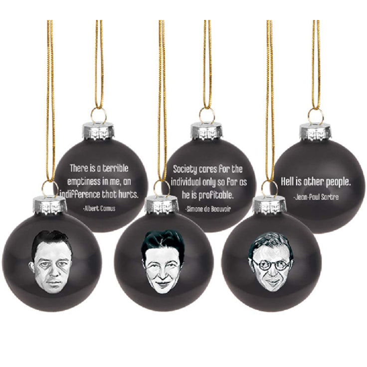 Existentialist Christmas Tree Ornaments