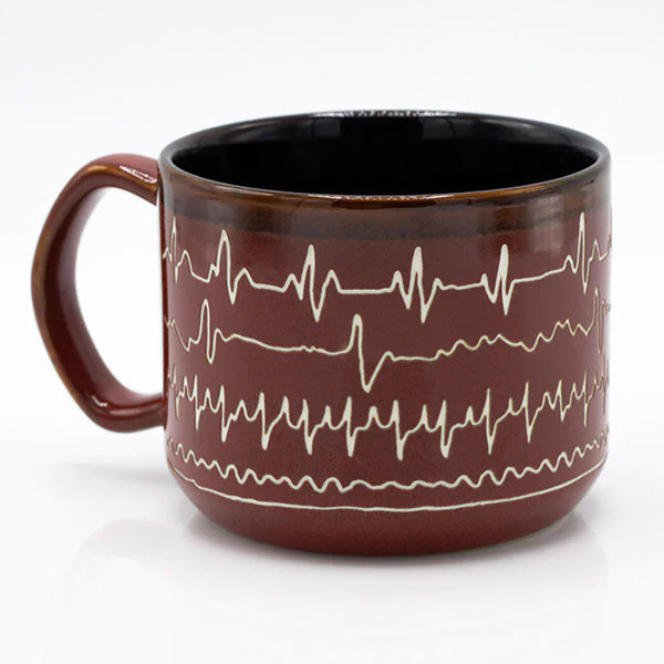 Heartbeat Hand-Carved Mug