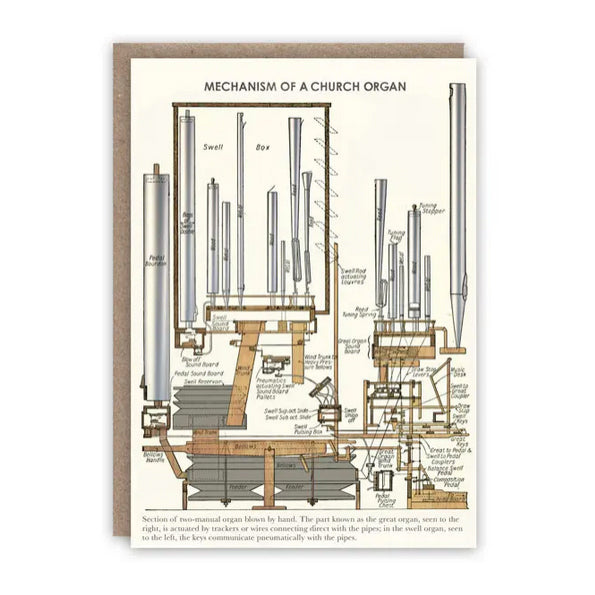 Mechanism of a Church Organ Card – Present Indicative