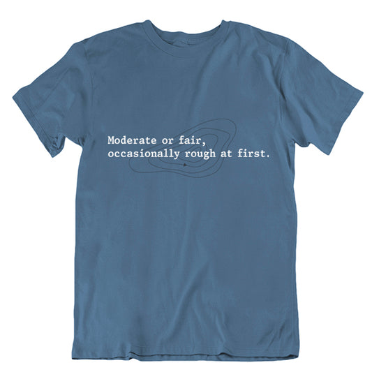 The Shipping Forecast: Moderate or fair Unisex T-Shirt - SECONDS XXL ONLY