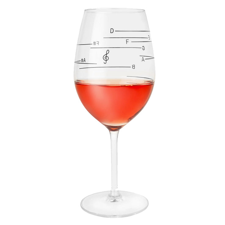 Glass of Music Wine Glass