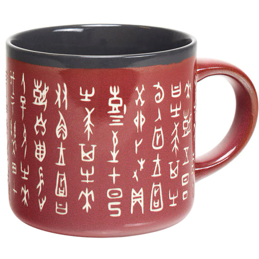 Oracle Bone Script Hand-Carved Mug