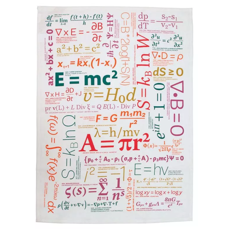 Equations Tea Towel