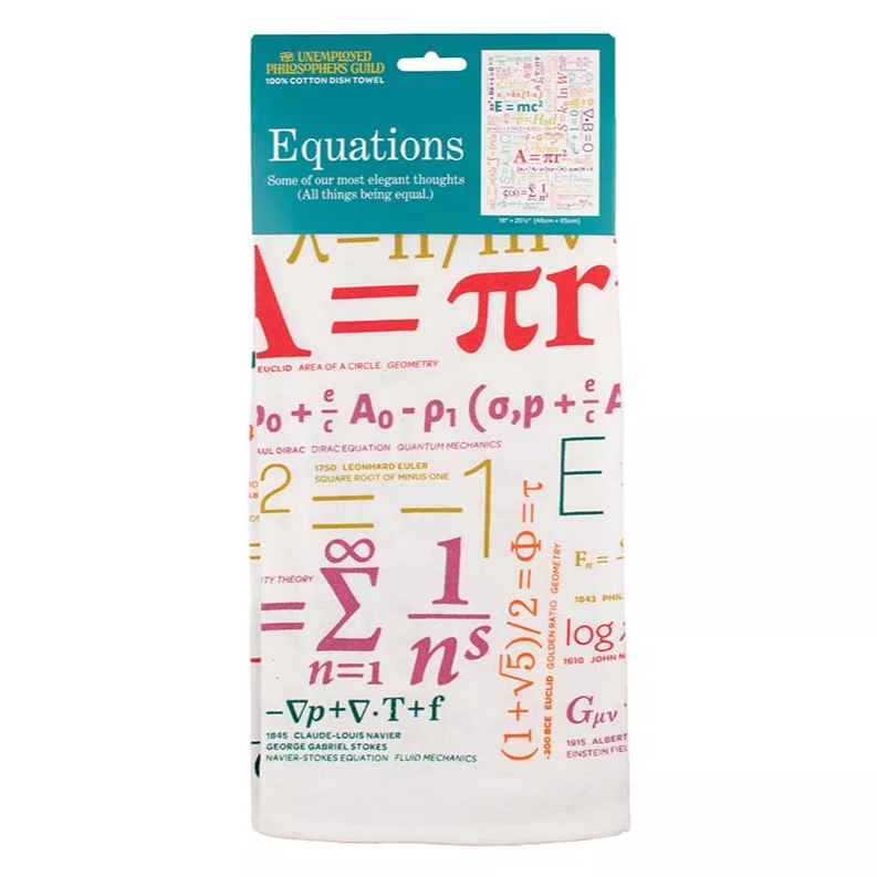 Equations Tea Towel