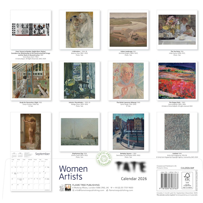 Tate Women Artists 2026 Wall Calendar