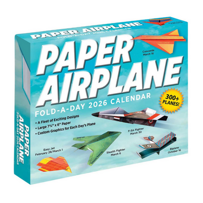 Paper Airplanes 2026 Fold-A-Day Calendar