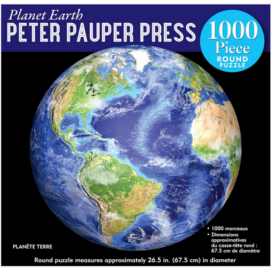 Planet Earth 1000-Piece Circular Jigsaw Puzzle