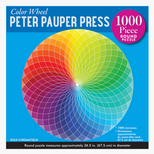 Colour Wheel 1000-Piece Circular Jigsaw Puzzle