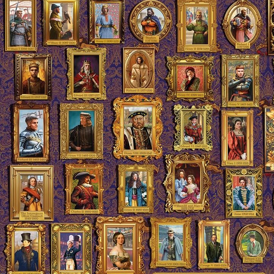 Monarchs of England 1000-Piece Jigsaw Puzzle